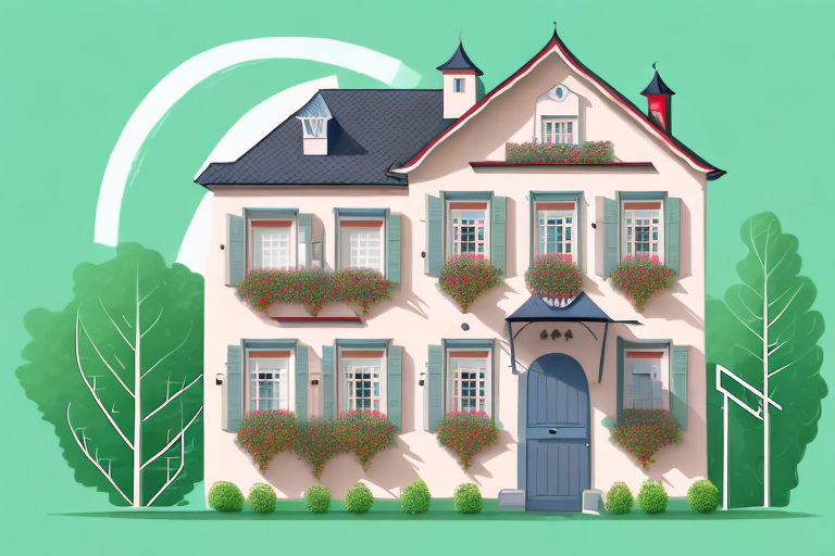 A charming house with a sold sign in the front yard