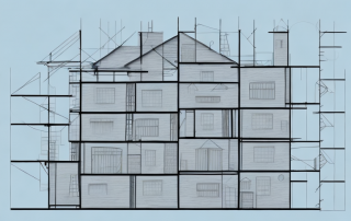 A single-family house under construction