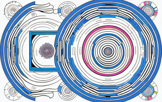 Five distinct phases represented as interconnected segments of a circular path