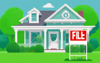 A charming house with a lush green yard