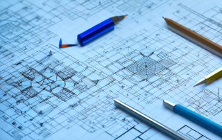Three different blueprints symbolizing wp1