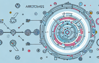 Various stages connected by arrows in a circular flow
