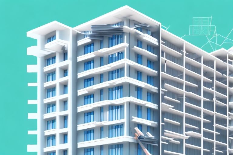A multi-story building under construction