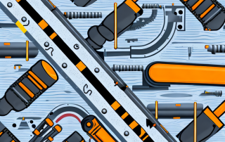 Railroad tracks under construction