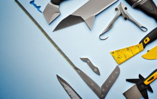 Various drywall installation tools such as a trowel