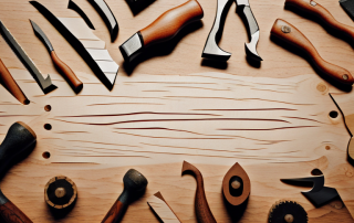 Various woodworking tools