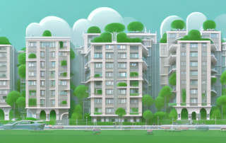 A typical residential area with various types of buildings