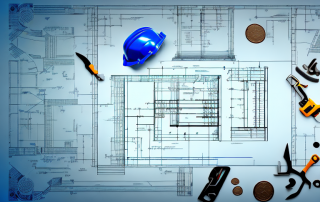 Construction tools such as a hard hat