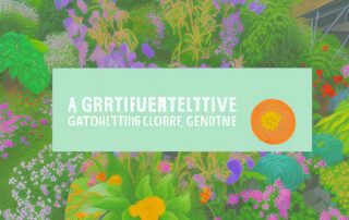 A vibrant garden with diverse plants