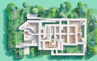 A well-designed single-family house with visible rooms layout