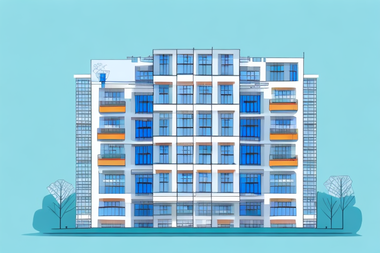 A multi-story building under construction