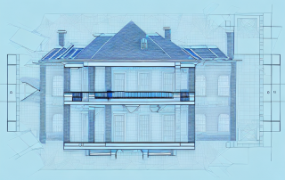 A blueprint of a well-planned house with various rooms
