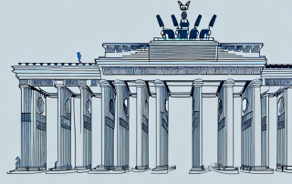 Iconic german architectural structures like the brandenburg gate and cologne cathedral