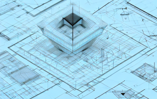 Various architectural tools like ruler