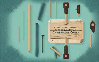 Traditional carpentry tools such as a saw