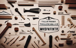 A carpentry workshop with various woodworking tools