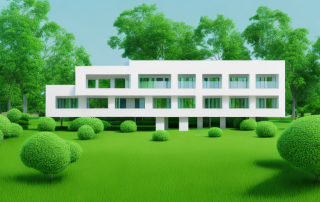 A three-story prefabricated house