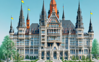 A majestic german architectural masterpiece