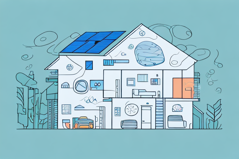 A residential house with a visible heating system