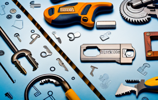 A set of locksmith tools like keys