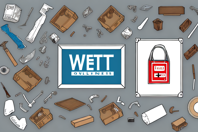 A 6-foot used container