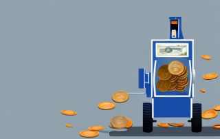 A street sweeper machine on a city street