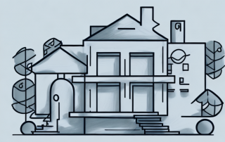 A house in the process of being sketched