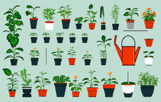 Various gardening tools like a spade