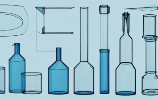 Various glassware items like a window