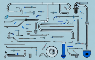 Various plumbing tools such as wrenches