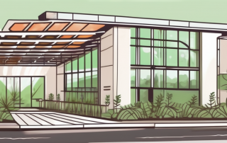 A renovated building with a 2024 sign