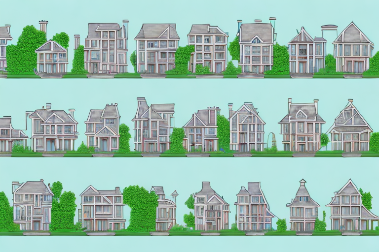 Various types of houses