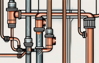 A network of underground pipes representing a district heating system