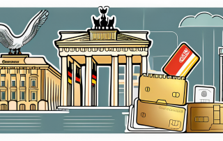 Various symbolic elements representing germany