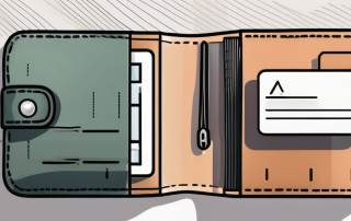 A wallet with credit cards inside