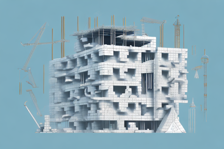 A ytong block house under construction