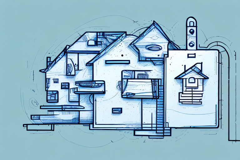 An architecturally unique house with a price tag hanging off it