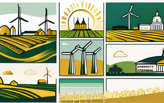 Various symbolic elements representing niedersachsen