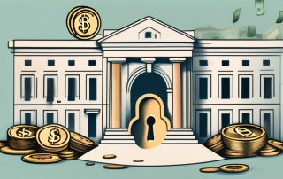 A government building with a keyhole