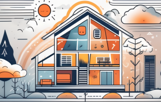 A private home with a modern climate control system