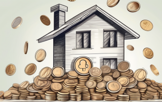 A house made of coins and banknotes