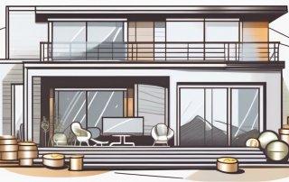 A home undergoing modernization with visible elements like solar panels
