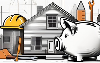 A piggy bank in the shape of a house