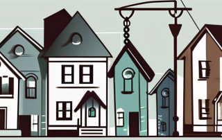 A variety of houses with different architectural styles