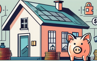 A house with a large key hovering above it