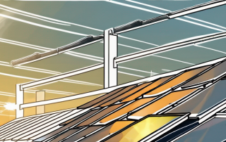 Solar panels on a rooftop