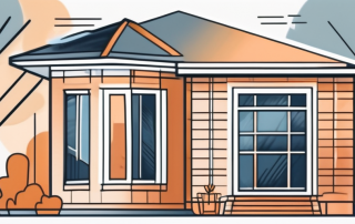 A house with new windows being installed