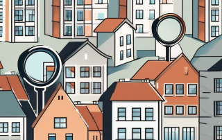 A german cityscape with various types of residential buildings