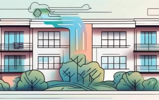 A residential house with an installed air conditioning unit