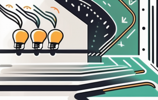 A fast-moving credit card zooming through a pathway lined with symbols of tips and tricks